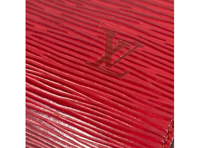 Zaino Mabillon Epi Louis Vuitton Rosso - vista 9