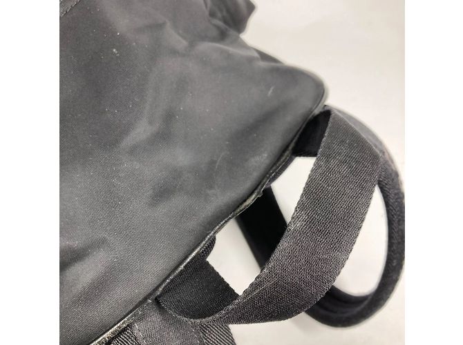 Burberry Bicolor Nylon Rucksack Schwarz Weiß - Ansicht 14