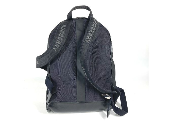 Burberry Bicolor Nylon Rucksack Schwarz Weiß - Ansicht 2