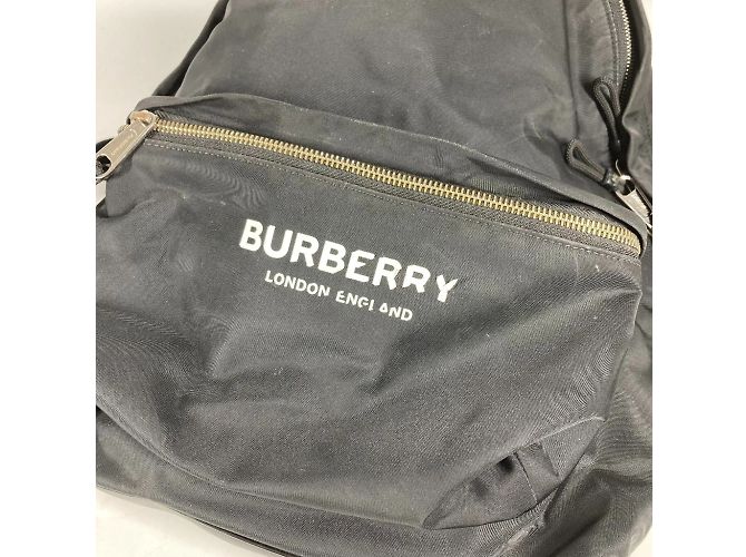 Burberry Bicolor Nylon Rucksack Schwarz Weiß - Ansicht 7