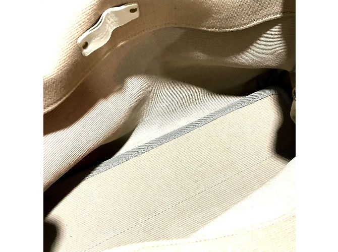 Borsa a spalla beige e avorio Bottega Veneta Crudo - vista 8