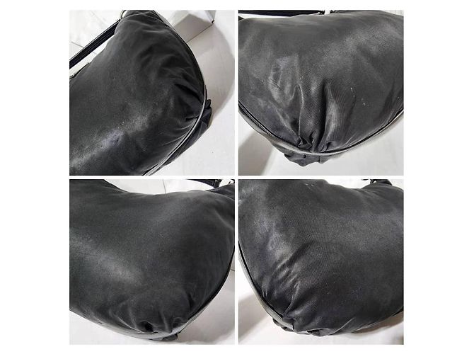 PRADA Borsa a Spalla Sacca in Nylon Saffiano Nera Nero - vista 17