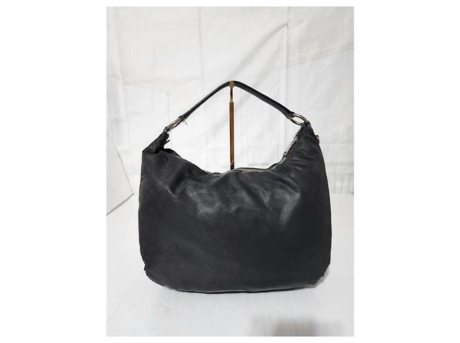 PRADA Borsa a Spalla Sacca in Nylon Saffiano Nera Nero - vista 4