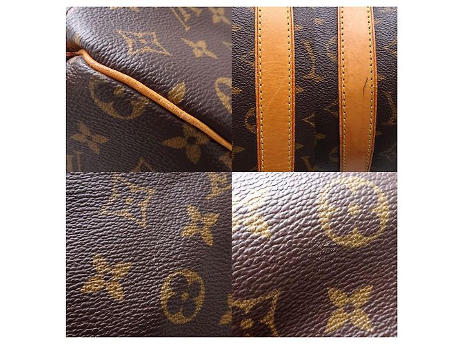 Borsa da viaggio Louis Vuitton Monogram Keepall 50 Marrone - vista 4