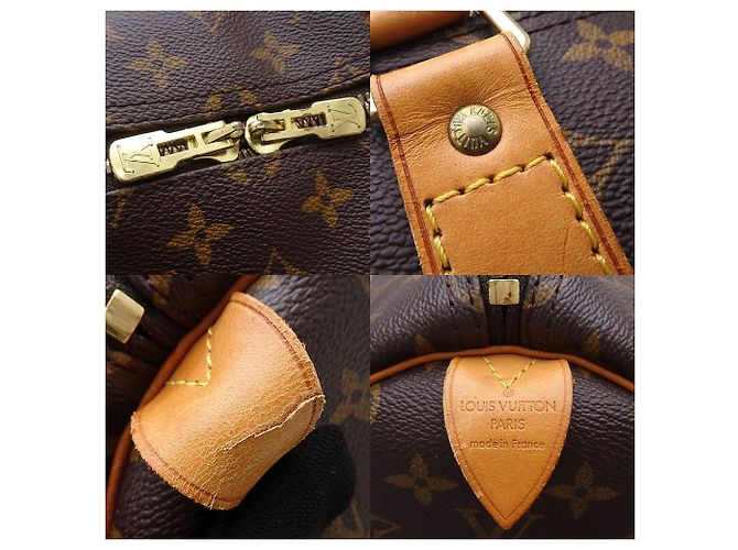 Borsa da viaggio Louis Vuitton Monogram Keepall 50 Marrone - vista 6