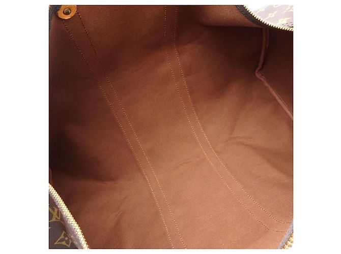 Borsa da viaggio Louis Vuitton Monogram Keepall 50 Marrone - vista 7