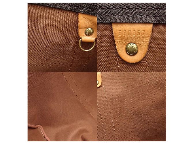 Borsa da viaggio Louis Vuitton Monogram Keepall 50 Marrone - vista 8