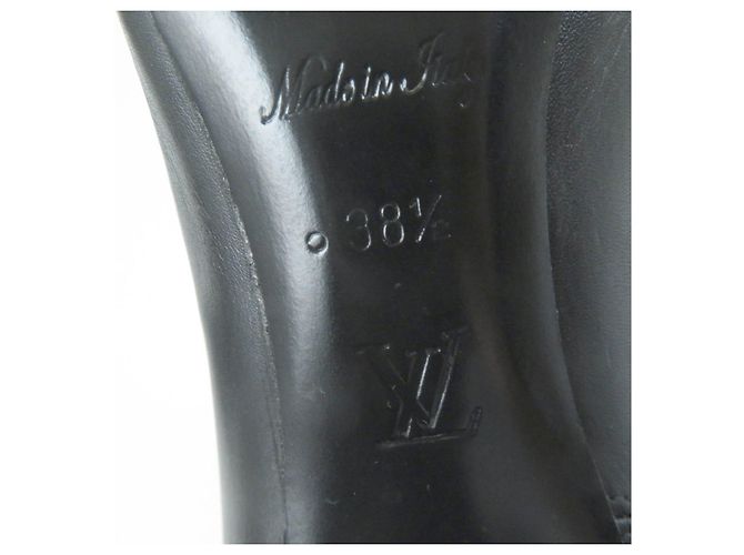 Botas de cuero con gomas Louis Vuitton Monogram Negro - vista 12