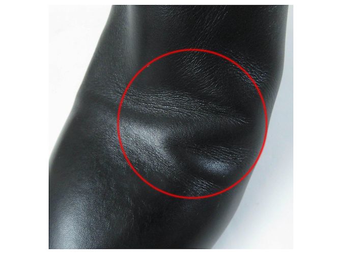 Botas de cuero con gomas Louis Vuitton Monogram Negro - vista 13
