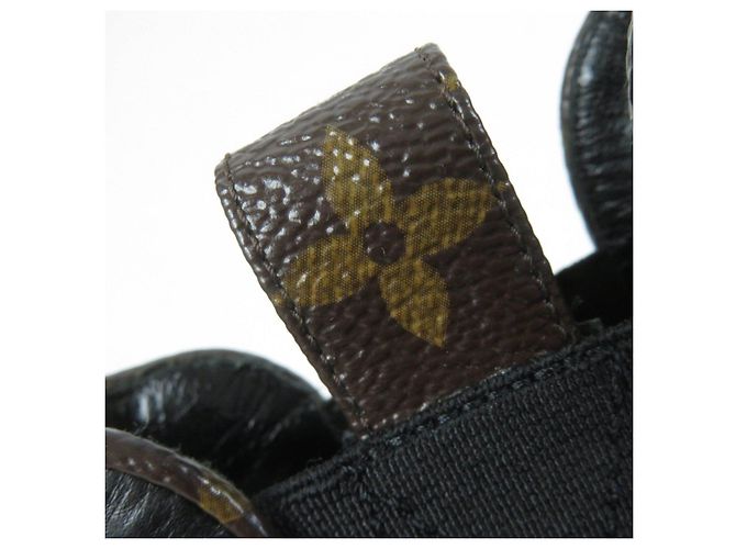 Botas de cuero con gomas Louis Vuitton Monogram Negro - vista 9