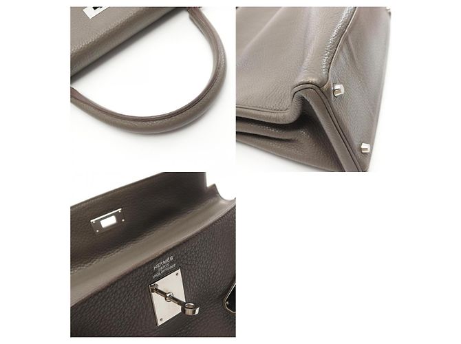 Hermès Sac à main Hermes Kelly 35 Amazon Gris - vue 10