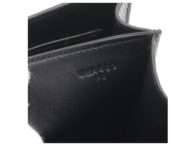 Hermès Sac en cuir lézard Hermes Constance 3 Mini Noir - vue 5
