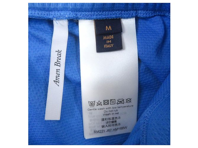 Bermuda de malha com logo LV Amen Break da Louis Vuitton Azul - vista 6