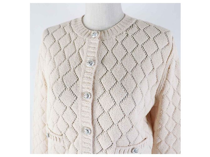 Chanel Baumwoll-Polyamid-Cardigan P75071 Orange - Ansicht 2