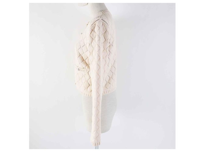 Chanel Baumwoll-Polyamid-Cardigan P75071 Orange - Ansicht 3