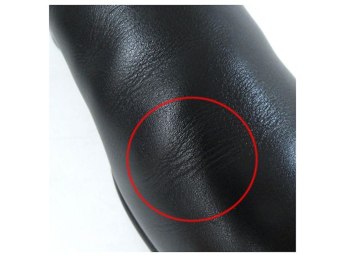 Hermès Botas de tobillo con correa de metal Hermes Kelly negras Negro - vista 12