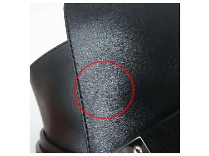Hermès Botas de tobillo con correa de metal Hermes Kelly negras Negro - vista 13