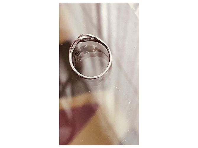 Anello Dinh Van Menottes R10 in oro bianco e diamanti - vista 5