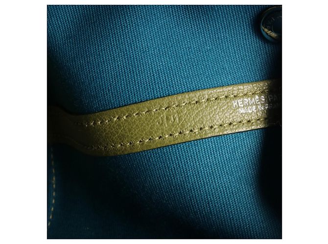Hermès Hermes Garden Party TTPM Leather Pouch Green - view 5