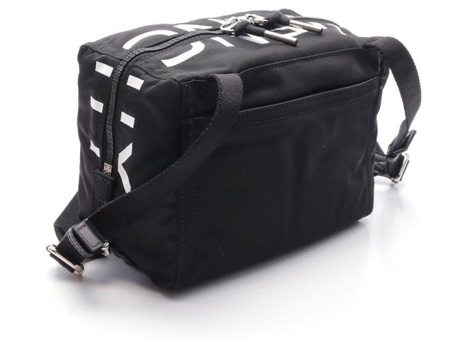 Bolsa de ombro pequena Pandora de nylon e couro da Givenchy - vista 2