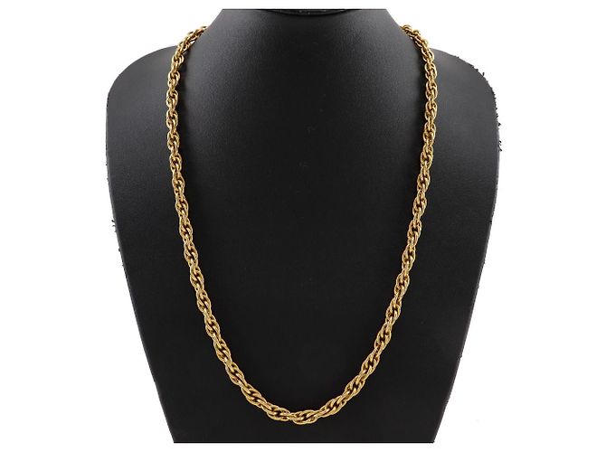 Collana lunga vintage Chanel placcata oro D'oro - vista 2