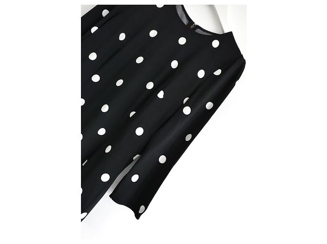 Blusa a pois bianco e nero Dolce & Gabbana - vista 2