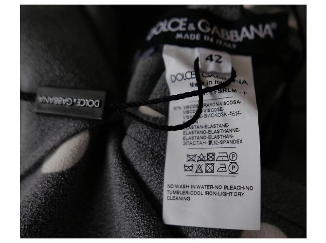 Blusa a pois bianco e nero Dolce & Gabbana - vista 7
