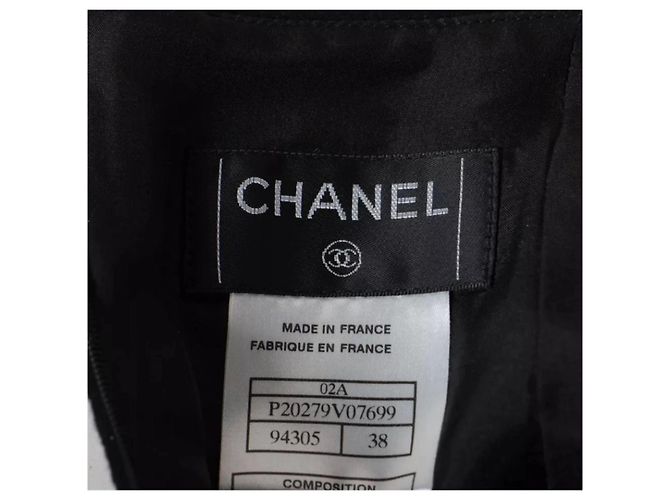 Chanel Coco Mark Rockanzug aus Kaschmir Schwarz - Ansicht 4