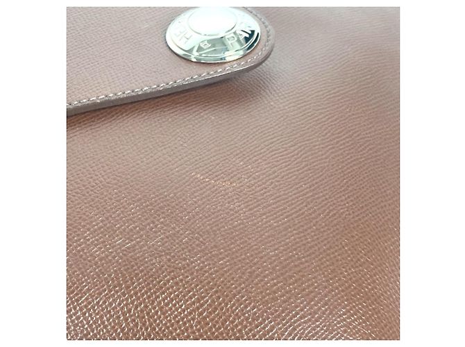 Hermès Borsa a Spalla Hermes Christine Flap Marrone - vista 10