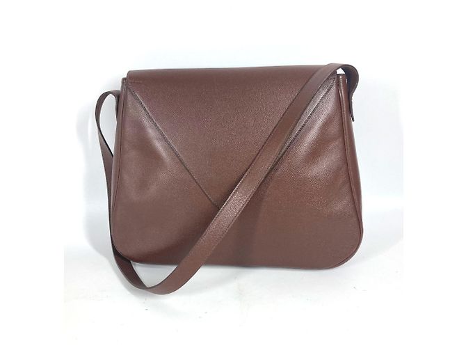 Hermès Borsa a Spalla Hermes Christine Flap Marrone - vista 2