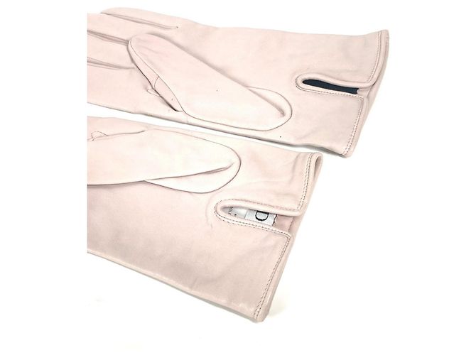 Luvas Cannage de couro rosa com studs Christian Dior - vista 2