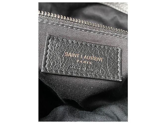 Saint Laurent Borsa della spesa Niki Grigio - vista 19