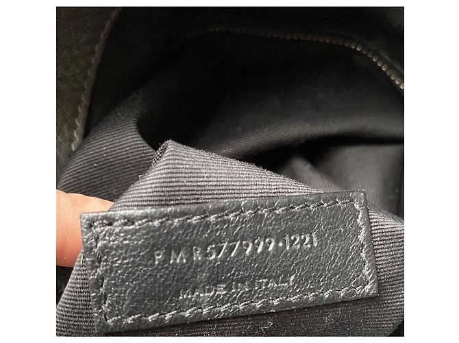 Saint Laurent Borsa della spesa Niki Grigio - vista 21