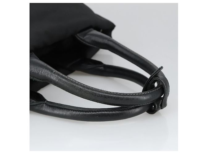 PRADA Borsa a mano in nylon blu navy argento autentica ep6744 - vista 7