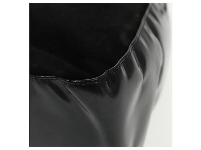 BALLY Borsa a Spalla in Pelle Scamosciata Nera Argento Auth ti2365 Nero - vista 14
