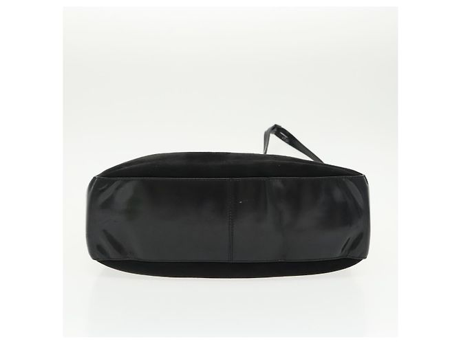 BALLY Borsa a Spalla in Pelle Scamosciata Nera Argento Auth ti2365 Nero - vista 5