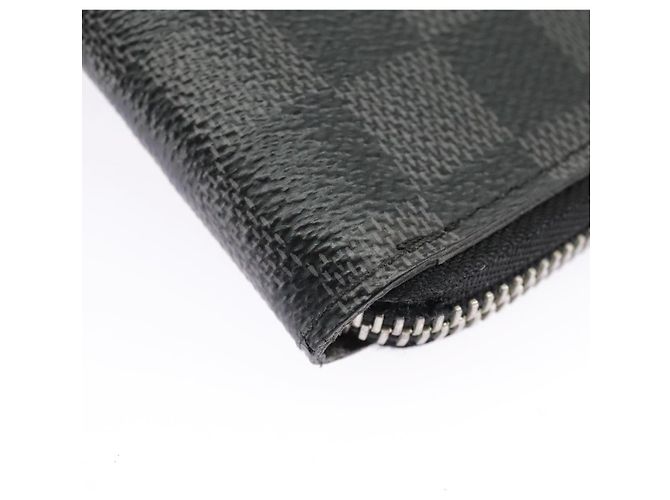 LOUIS VUITTON Cartera Zippy Vertical Damier Graphite N63095 LV Auth bs19927 Damier ebene - vista 14