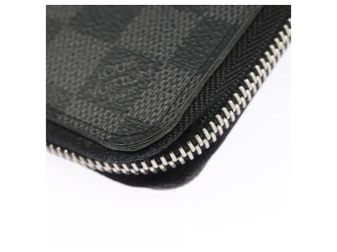 LOUIS VUITTON Cartera Zippy Vertical Damier Graphite N63095 LV Auth bs19927 Damier ebene - vista 15