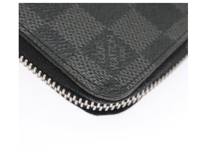 LOUIS VUITTON Cartera Zippy Vertical Damier Graphite N63095 LV Auth bs19927 Damier ebene - vista 16