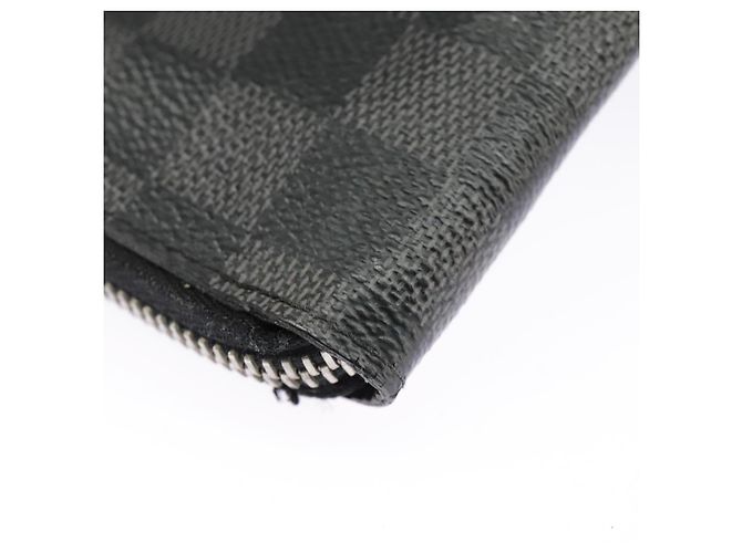 LOUIS VUITTON Cartera Zippy Vertical Damier Graphite N63095 LV Auth bs19927 Damier ebene - vista 17