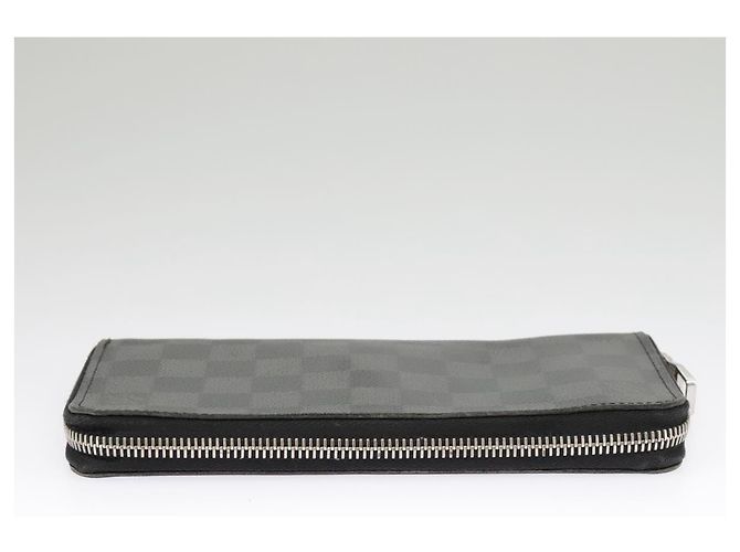 LOUIS VUITTON Cartera Zippy Vertical Damier Graphite N63095 LV Auth bs19927 Damier ebene - vista 3