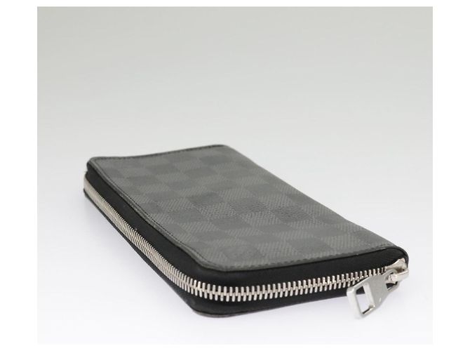 LOUIS VUITTON Cartera Zippy Vertical Damier Graphite N63095 LV Auth bs19927 Damier ebene - vista 5