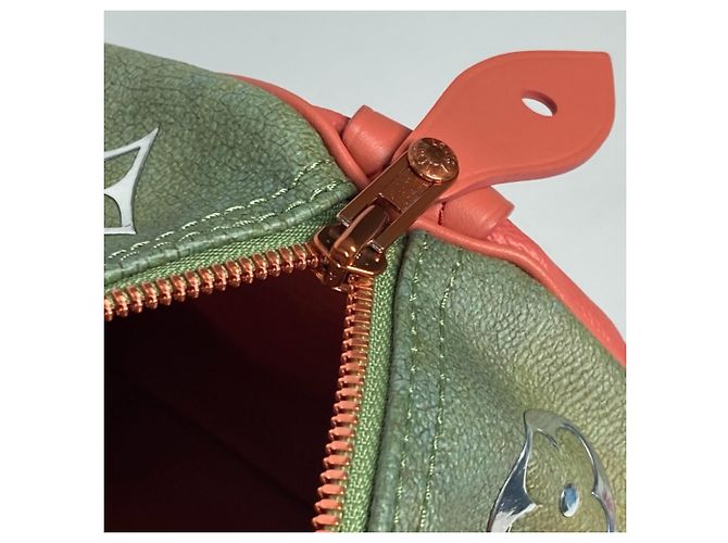 Borsa Boston Speedy 30 Mona Lisa della collezione Masters di Louis Vuitton Rosa Multicolore - vista 13