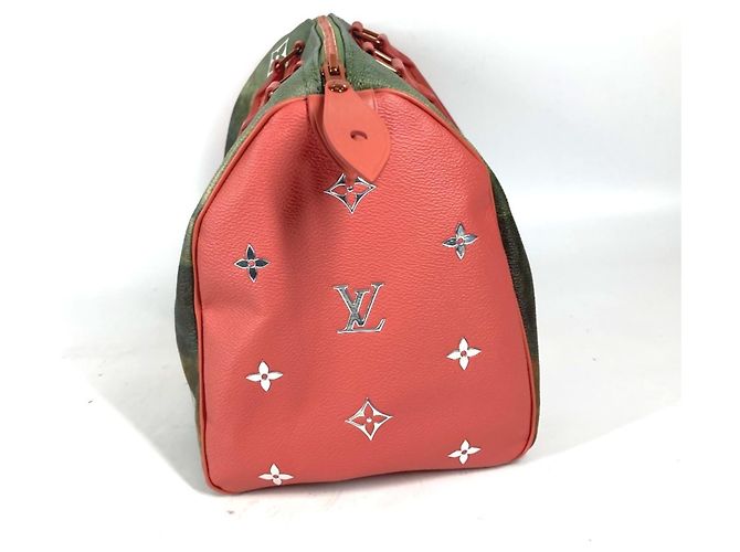 Borsa Boston Speedy 30 Mona Lisa della collezione Masters di Louis Vuitton Rosa Multicolore - vista 2