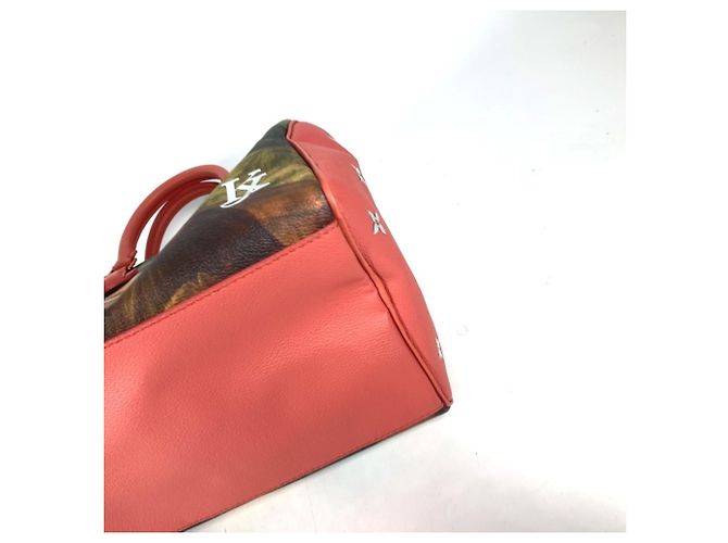 Borsa Boston Speedy 30 Mona Lisa della collezione Masters di Louis Vuitton Rosa Multicolore - vista 5