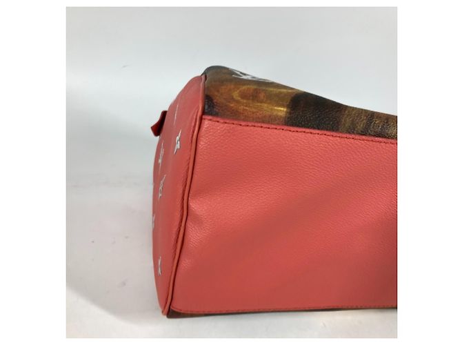 Borsa Boston Speedy 30 Mona Lisa della collezione Masters di Louis Vuitton Rosa Multicolore - vista 7