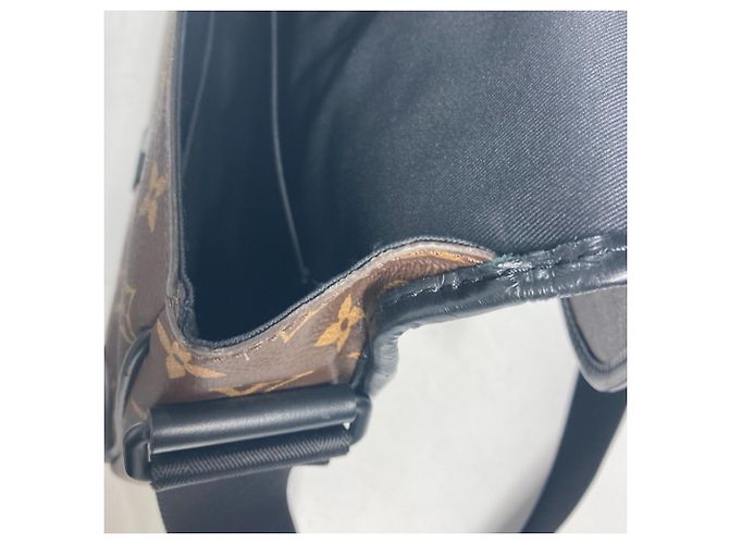 Borsa a Spalla Louis Vuitton Monogram Macassar Arch Flap Marrone Nero Monogramma - vista 12
