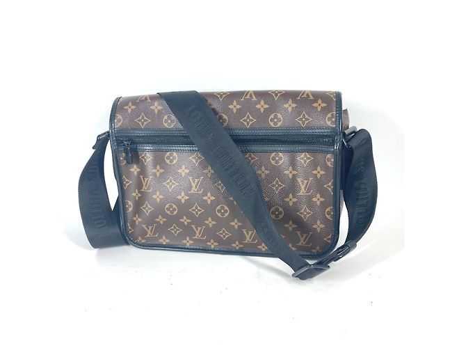 Borsa a Spalla Louis Vuitton Monogram Macassar Arch Flap Marrone Nero Monogramma - vista 3