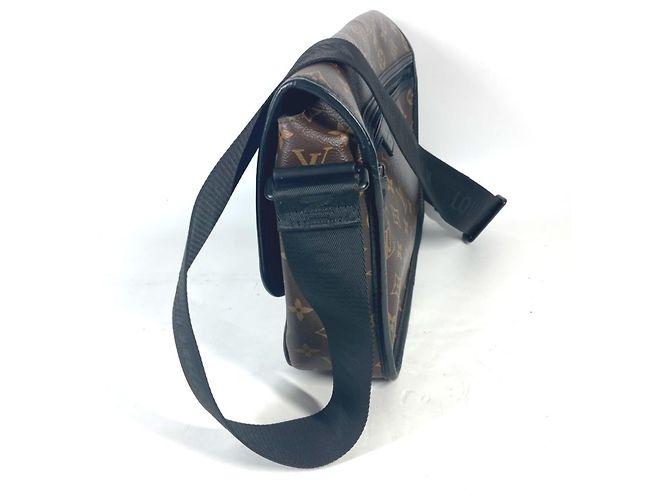 Borsa a Spalla Louis Vuitton Monogram Macassar Arch Flap Marrone Nero Monogramma - vista 4