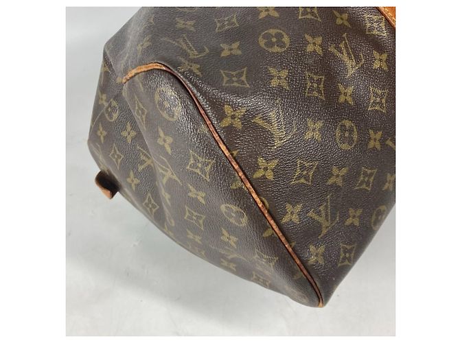Sac Keepall 45 Monogram Louis Vuitton Marron - vue 10